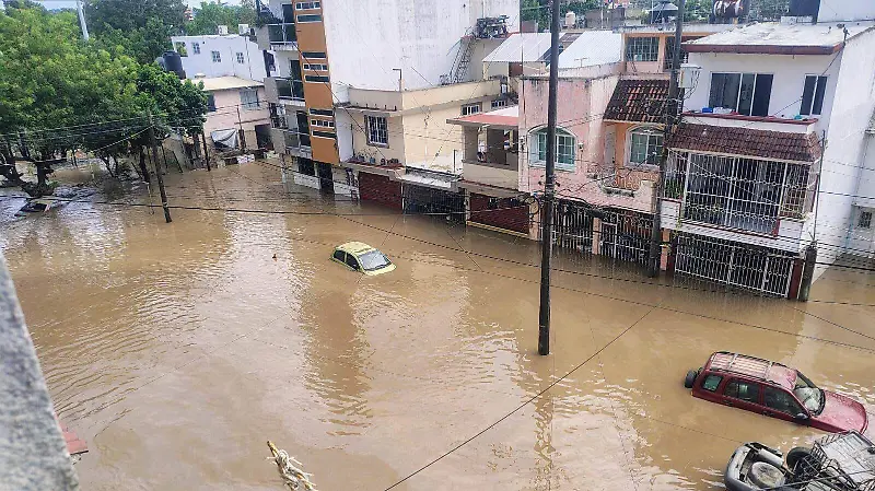 VERACRUZ POZA RICA INUNDACIONES AEREAS